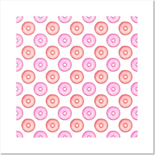 Donut Pattern Posters and Art